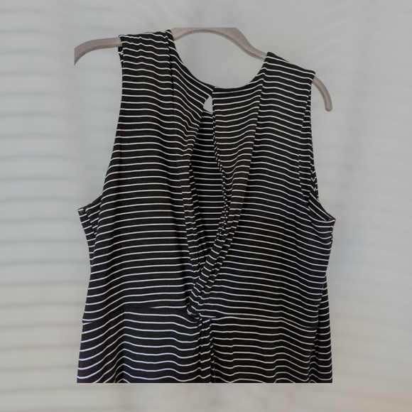 Athleta Stripe Twist Back Dress - Picture 3 of 6